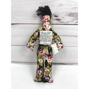 Dammit Doll Floral Print Fabric Doll‎ Stress Relief Collectible Toy 12 in